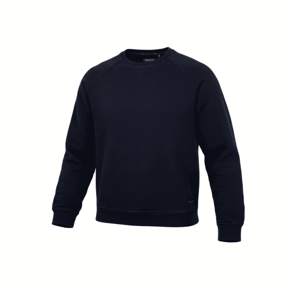 VINTAGE WOOLRICH felpa da uomo blu con toppe sui gomiti S
