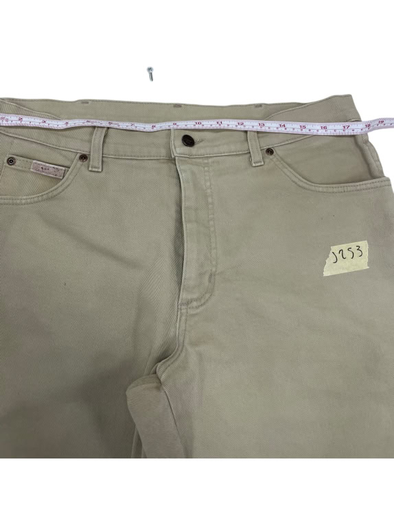 VINTAGE WRANGLER MEN'S KHAKI TROUSERS L