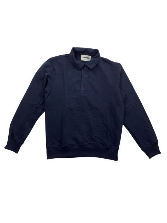 VINTAGE WRANGLER ΦΟΥΤΕΡ POLO ΜΟΝΟΧΡΩΜΟ ΜΠΛΕ ΑΝΔΡΙΚΟ M