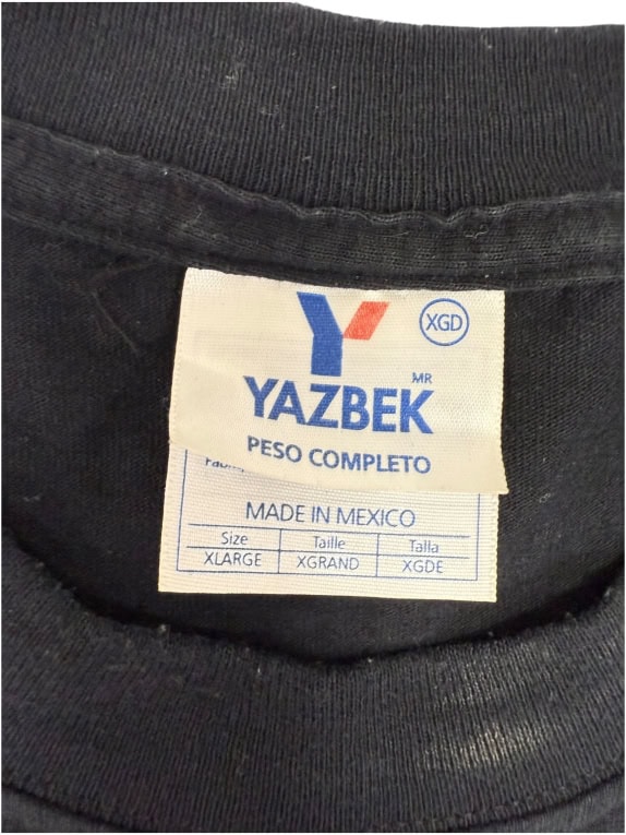 VINTAGE YAZBEK TIFFANY SPECTACULAR BLACK T-SHIRT