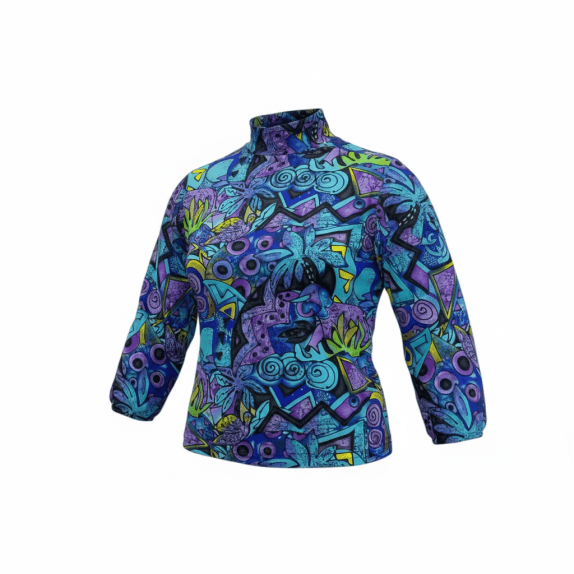 VINTAGE ΖΑΚΕΤΑ LIGHTWEIGHT ABSTRACT MULTICOLOR ΑΝΔΡΙΚΗ XXL