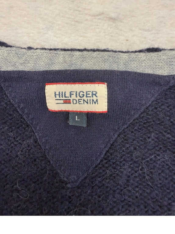 VINTAGE Ζακέτα Tommy Hilfiger Denim Μάλλινη L