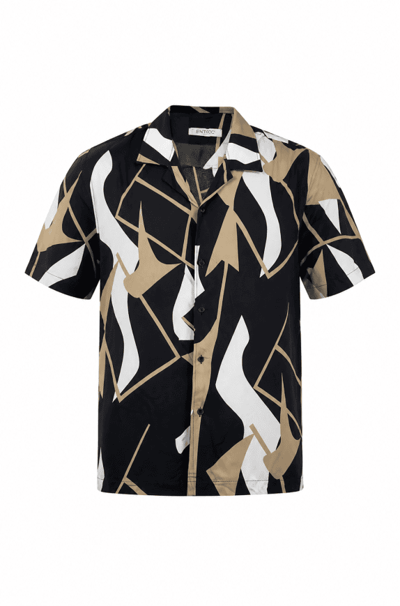 VITTORIO ΠΟΥΚΑΜΙΣΟ ABSTRACT ΜΑΥΡΟ UNISEX PRE OWNED M