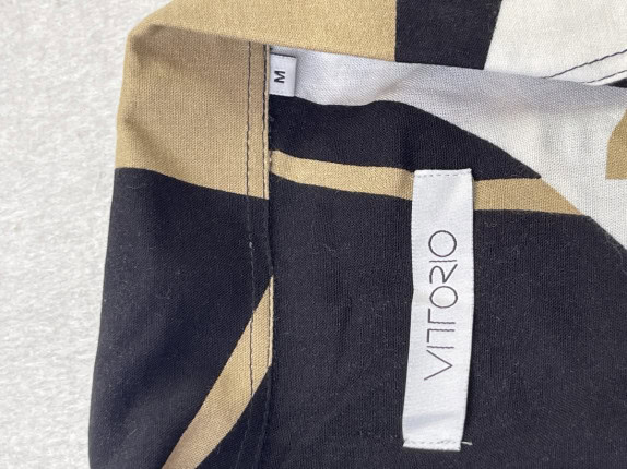 VITTORIO ΠΟΥΚΑΜΙΣΟ ABSTRACT ΜΑΥΡΟ UNISEX PRE OWNED M