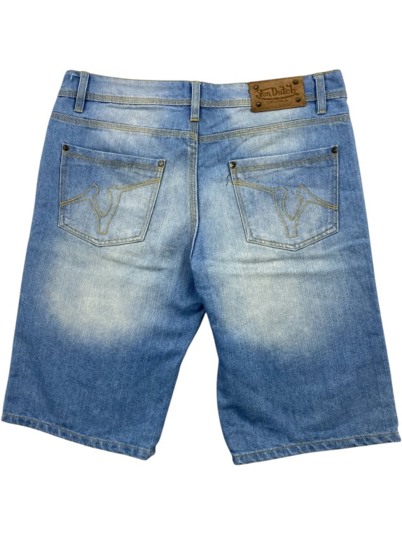 VON DUTCH ΤΖΙΝ ΒΕΡΜΟΥΔΑ VINTAGE LOGO BLUE ΑΝΔΡΙΚΟ M