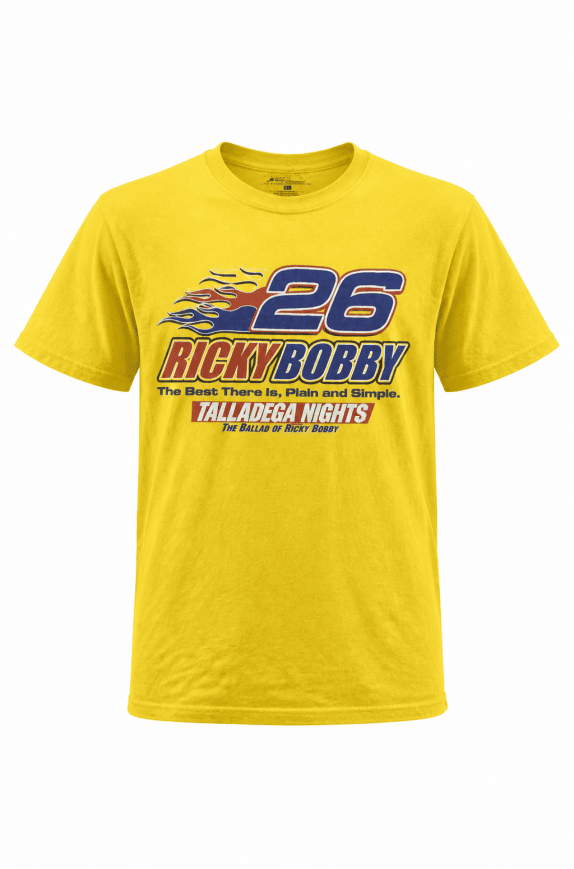 TALLADEGA NIGHTS GRAPHIC TEE YELLOW UNISEX PRE OWNED M