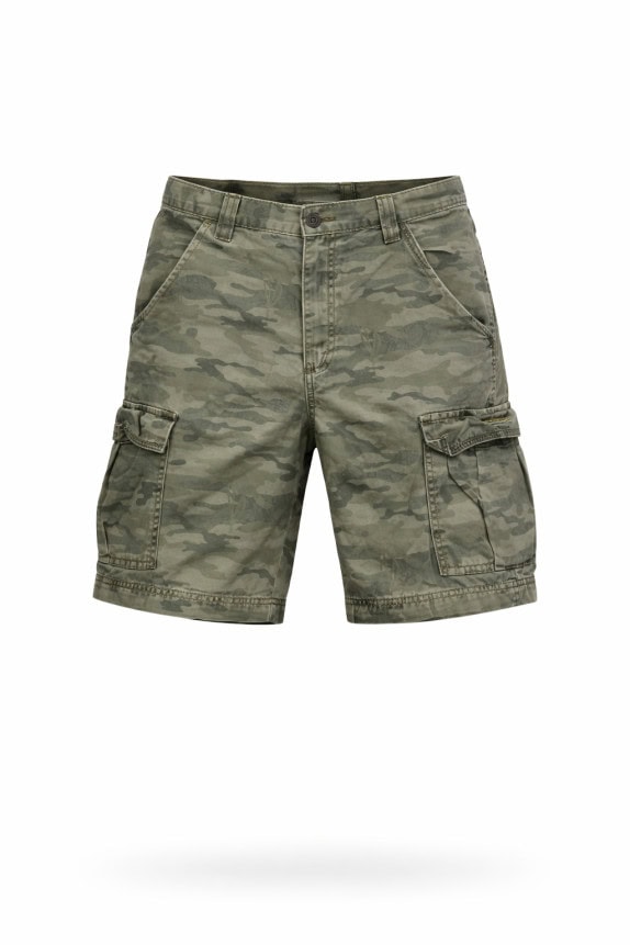 WRANGLER  BERMUDA CARGO CAMOUFLAGE KHAKI UOMO PRE OWNED S