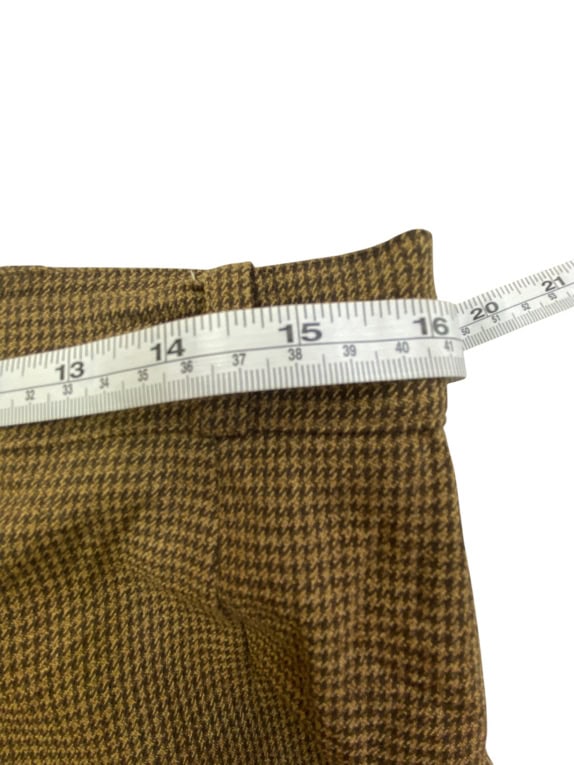 WEEKEND BY MAX MARA SKIRT 90s CHECK PATTERN BROWN WOMEN'S M