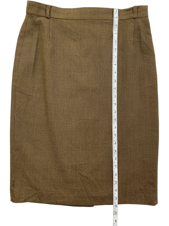 WEEKEND BY MAX MARA SKIRT 90s CHECK PATTERN BROWN WOMEN'S M