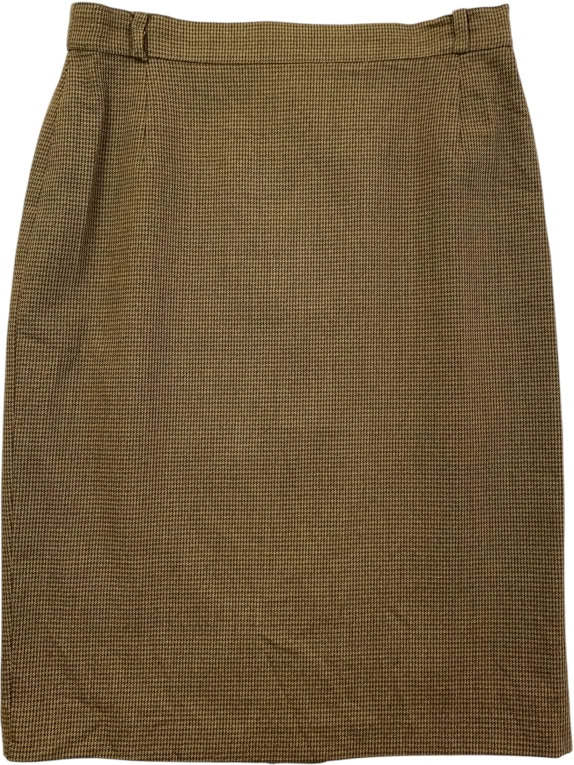 WEEKEND BY MAX MARA SKIRT 90s CHECK PATTERN BROWN WOMEN'S M