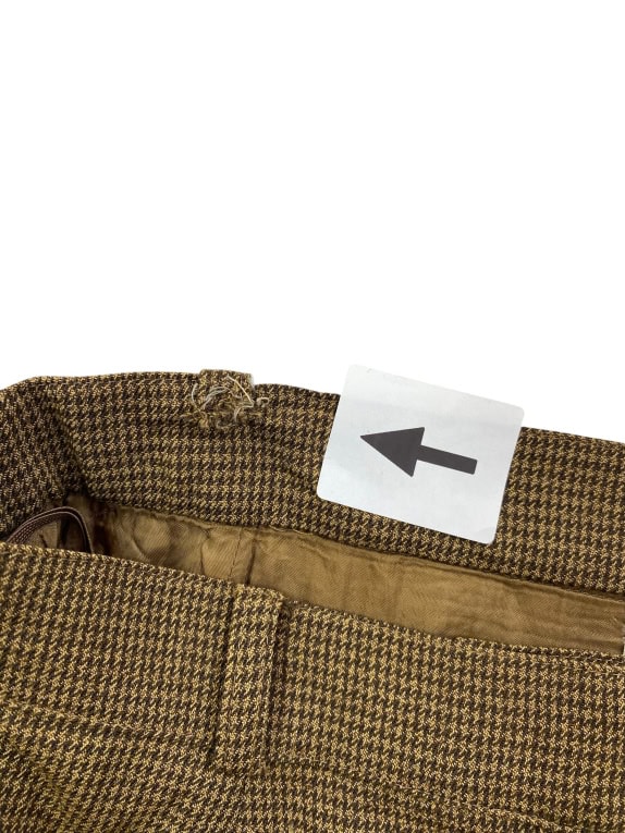 WEEKEND BY MAX MARA SKIRT 90s CHECK PATTERN BROWN WOMEN'S M