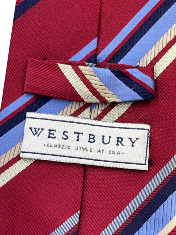 WESTBURY ΓΡΑΒΑΤΑ ΚΛΑΣΙΚΗ ΡΙΓΕ ΜΠΟΡΝΤΟ ΑΝΤΡΙΚΟ PRE OWNED