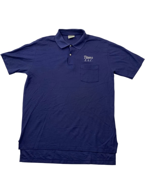 Willow Pointe Polo Shirt Embroidered Logo Blue Unisex L