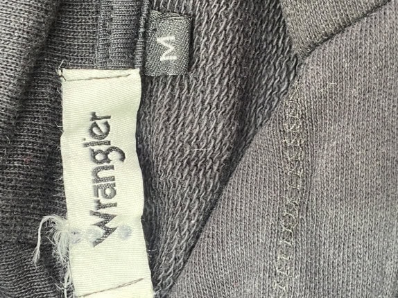 WRANGLER  HOODIE MINIMAL ΜΑΥΡΟ UNISEX PRE OWNED M