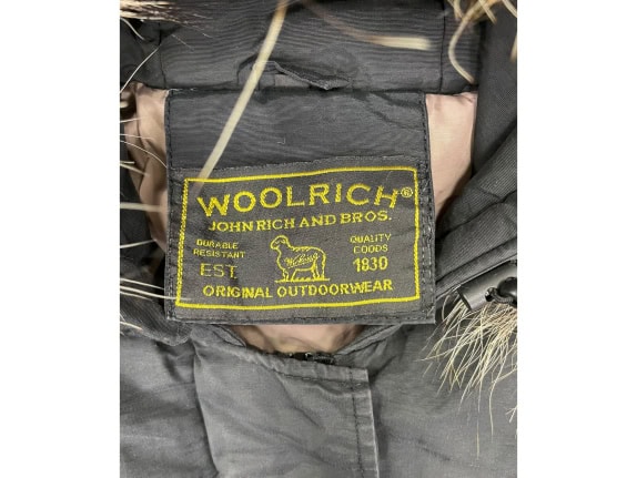WOOLRICH ARCTIC PARKA BLACK WITH FUR HOOD