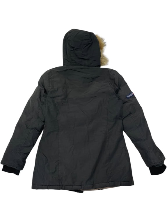 WOOLRICH ARCTIC PARKA BLACK WITH FUR HOOD