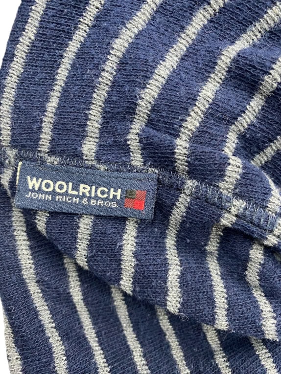 WOOLRICH Vintage Hoodie With Embroidered Logo Grey Men’s M