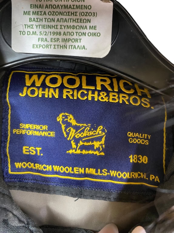 WOOLRICH Γυναικείο Μπουφάν Parka Vintage Λογότυπο Γούνα Μαύρο M