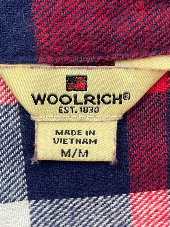 WOOLRICH ΚΑΡΟ ΠΟΥΚΑΜΙΣΟ CLASSIC ΚΟΚΚΙΝΟ NAVY ΓΥΝΑΙΚΕΙΟ PRE OWNED M