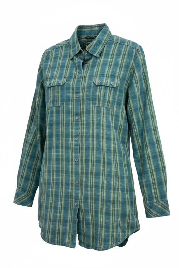 WOOLRICH ΚΑΡΟ ΠΟΥΚΑΜΙΣΟ CLASSIC ΜΠΛΕ ΓΥΝΑΙΚΕΙΟ PRE OWNED M