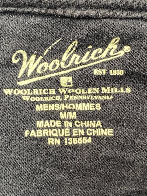 WOOLRICH ΜΑΚΡΥΜΑΝΙΚΗ ΜΠΛΟΥΖΑ MINIMAL ΜΑΥΡΟ ΑΝΤΡΙΚΟ PRE OWNED M