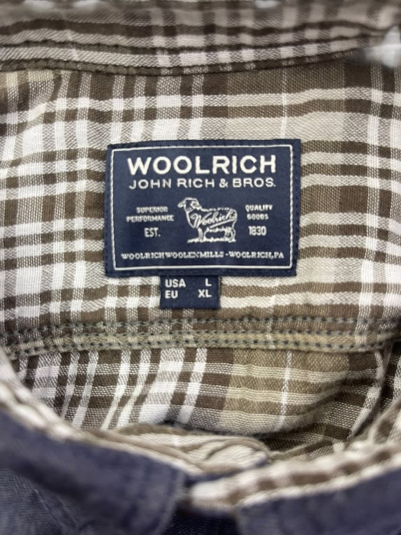 WOOLRICH Μακρυμάνικο Πουκάμισο Casual Μπλε Ανδρικό XL