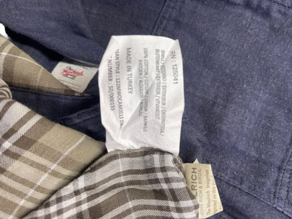 WOOLRICH Μακρυμάνικο Πουκάμισο Casual Μπλε Ανδρικό XL