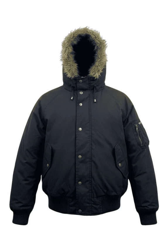 Woolrich Outdoor Parka Jacket Logo Black Unisex M