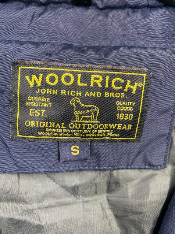 WOOLRICH Parka Jacket Vintage Fur Trim Blue Women’s S