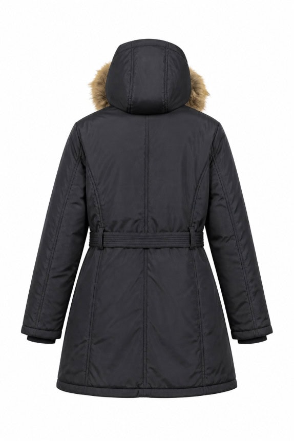 WOOLRICH ΠΑΡΚΑ ΚΛΑΣΙΚΟ ΜΑΥΡΟ ΓΥΝΑΙΚΕΙΟ PRE OWNED XXL