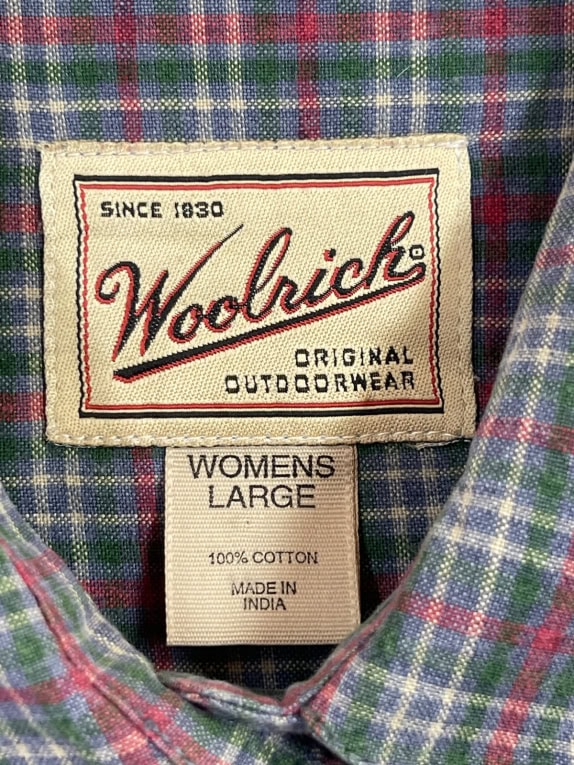 WOOLRICH CAMICIA CLASSIC QUADRI DONNA PRE OWNED L