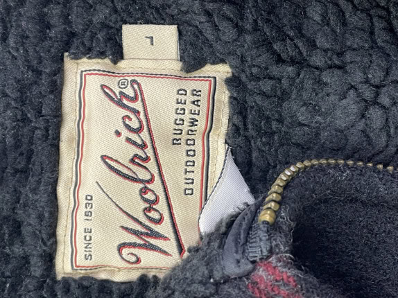 1990S WOOLRICH SHIRT JACKET PLAID RED BLACK MEN PRE OWNED L