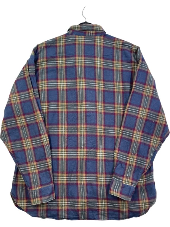 WOOLRICH ΠΟΥΚΑΜΙΣΟ VINTAGE ΚΑΡΟ ΜΠΛΕ/ΚΟΚΚΙΝΟ UNISEX L preowned
