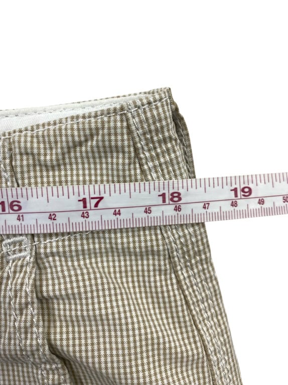 WOOLRICH VINTAGE CHECKERED SHORTS BEIGE MENS L