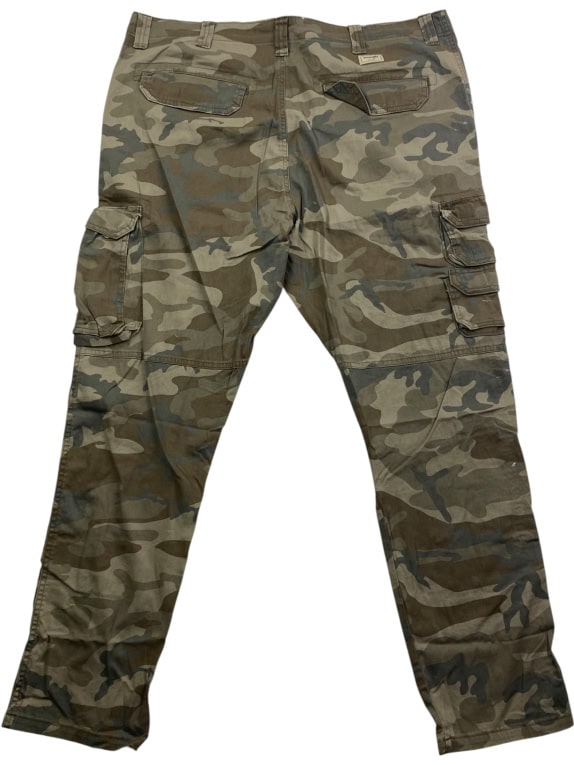 Wrangler Cargo Pants Regular Taper Camouflage Khaki Men’s 4XL