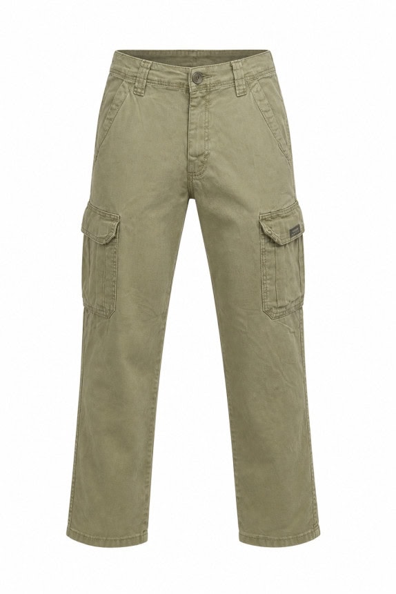 WRANGLER CARGO PANTS UTILITY OLIVE MEN PRE OWNED S