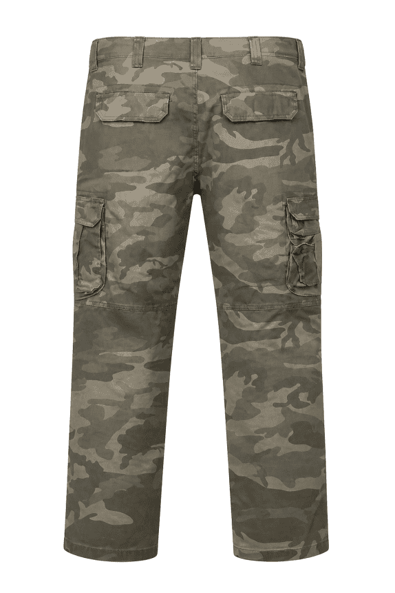 WRANGLER CARGO PANTS UTILITY OLIVE CAMO MENS PRE OWNED XL