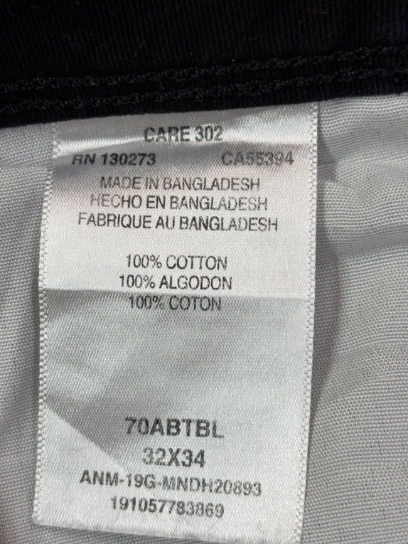 WRANGLER CARGO ΠΑΝΤΕΛΟΝΙ WORKWEAR ΜΑΥΡΟ ΑΝΤΡΙΚΟ PRE OWNED M