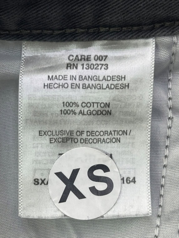 WRANGLER CARGO PANTS MINIMAL CHARCOAL ΑΝΤΡΙΚΟ PRE OWNED XS