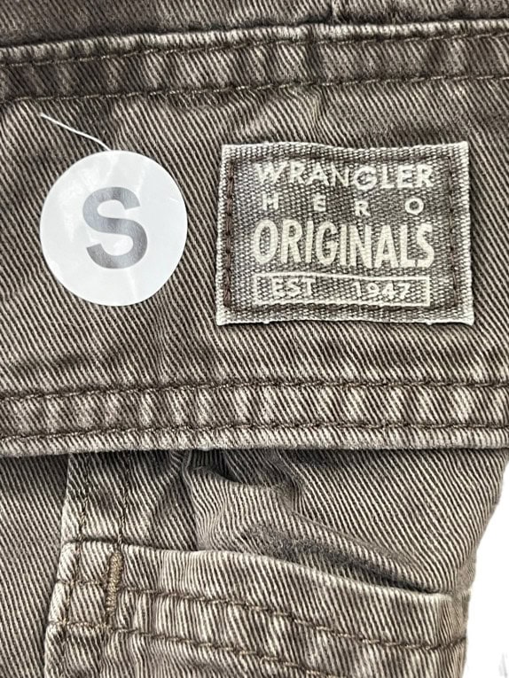 WRANGLER CARGO PANTS UTILITY WASHED BROWN ΑΝΤΡΙΚΟ PRE OWNED S