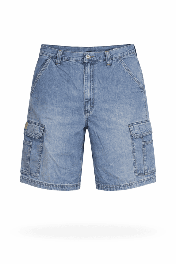 WRANGLER CARGO SHORTS RETRO WASHED BLUE ΑΝΤΡΙΚΟ PRE OWNED M