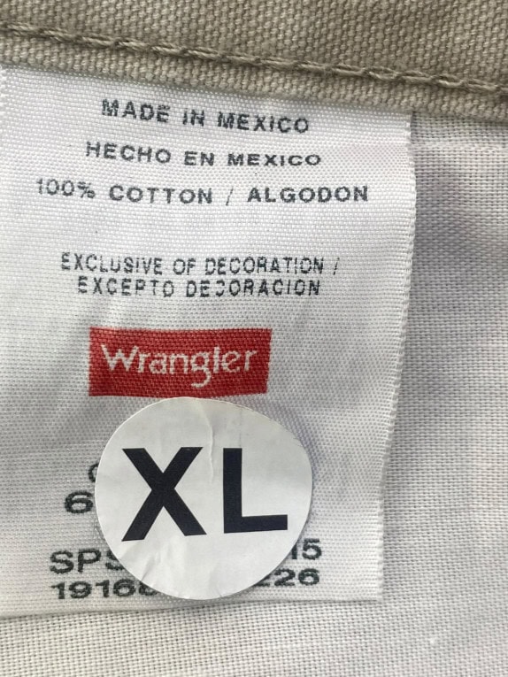 WRANGLER CARPENTER ΣΟΡΤΣ WORKWEAR STONE GREY ΑΝΤΡΙΚΟ PRE OWNED XL