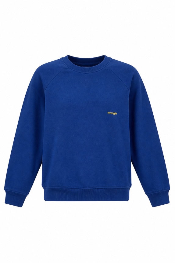 1980S WRANGLER CREWNECK MINIMAL BLU UOMO PRE OWNED L