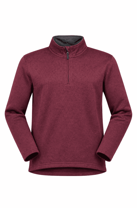 WRANGLER FELPA HALF ZIP FLEECE BORDEAUX UOMO PRE OWNED M