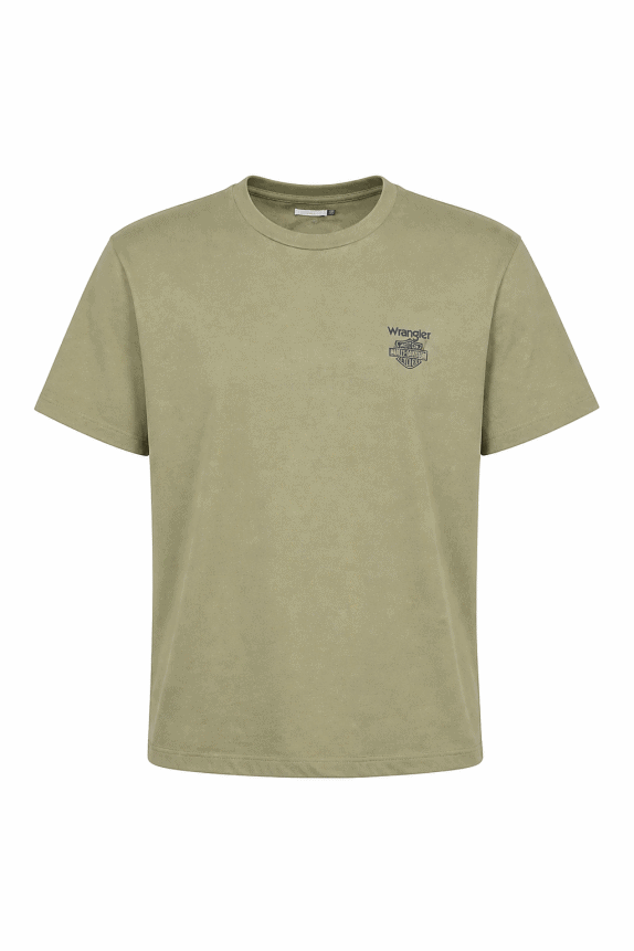 WRANGLER HARLEY DAVIDSON T SHIRT MINIMAL OLIVE MEN PRE OWNED XL