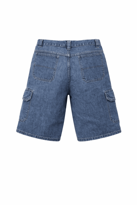 WRANGLER JEANS CARGO SHORTS WASHED BLUE ΑΝΤΡΙΚΟ PRE OWNED XS