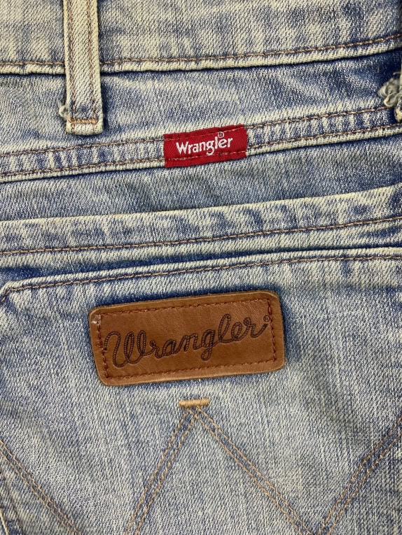 Wrangler Jeans Παντελόνι Relaxed Straight Vintage Logo Μπλε Ανοιχτό Ανδρικό L