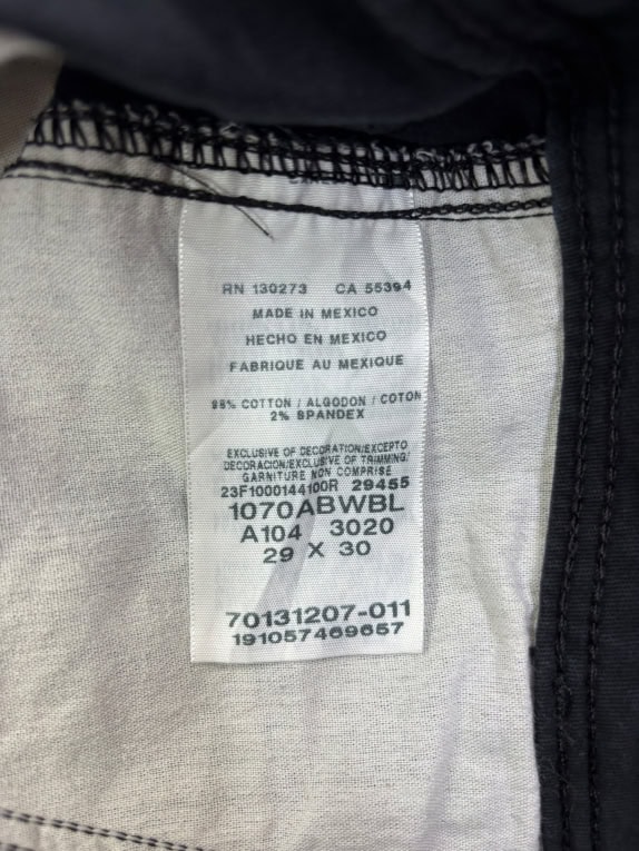 WRANGLER CARGO PANTS BLACK MEN'S L pre-owned
