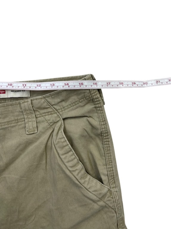 WRANGLER CARGO PANTS WORKWEAR OLIVE MENS PRE OWNED M