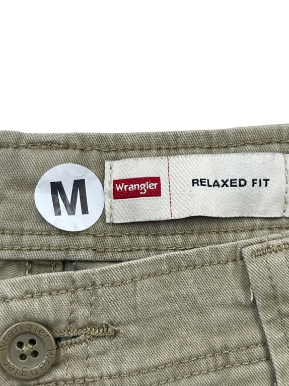 WRANGLER CARGO PANTS WORKWEAR OLIVE MENS PRE OWNED M